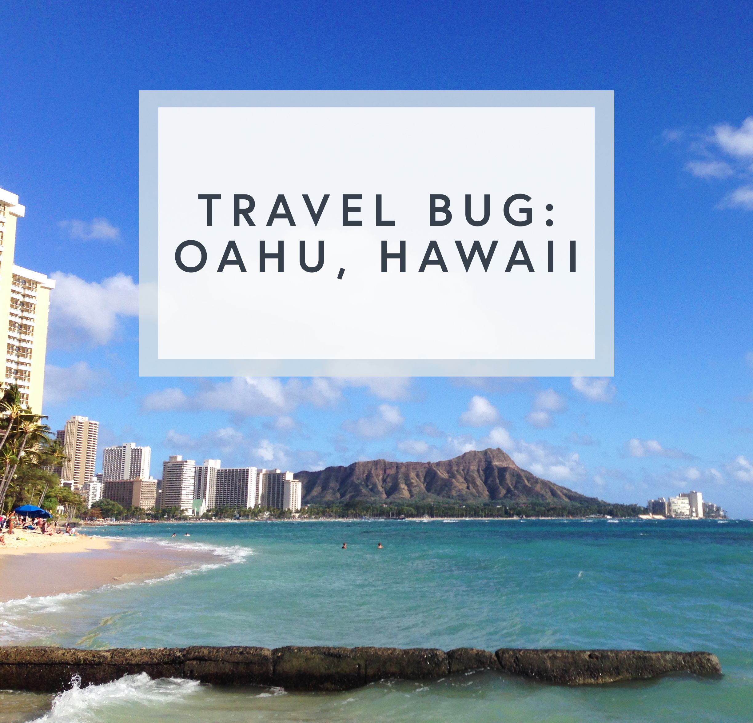 I arrived first and went to Waikiki beach to explore, this is the view of Diamond Head from Waikiki. 