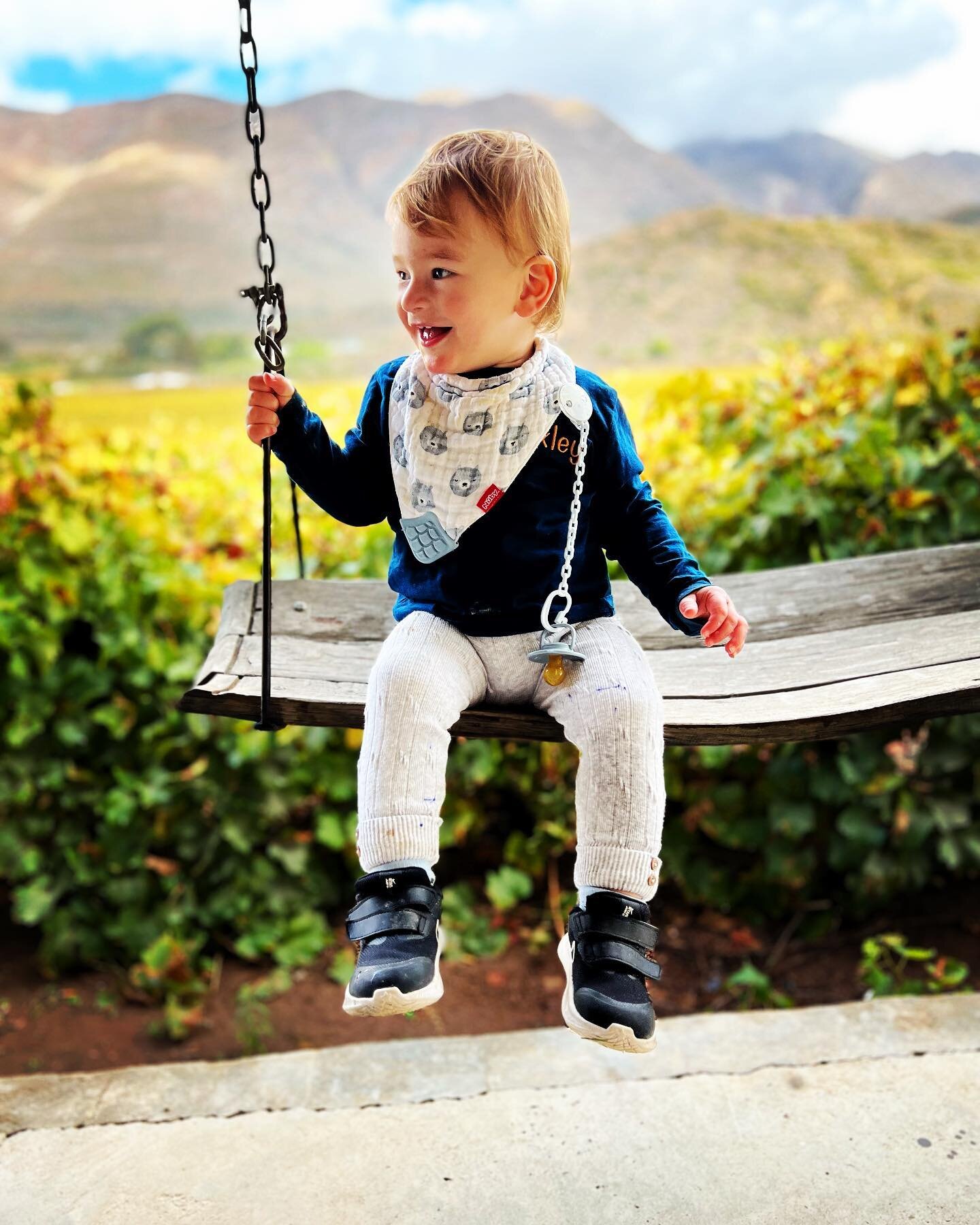 What a cute munchkin and perfect backdrop! So nice to be back in Africa. 🇿🇦 #cutestuff #southafricantourism #familytime #montagu #traveltheworld #swing #keepingupwiththejonescollection #thejonescollection #kids #travellingwithkids #travelwithme