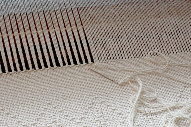 Hand stitched fringe [100% Cotton]