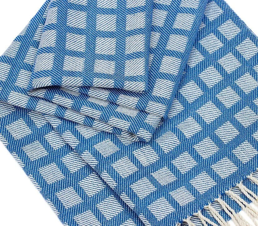 か*ご様 Osmanthus Motif Knitted Scarf Mame Kurogouchi マメクロゴウチ Osmanthus Motif Knitted Scarf