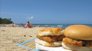 relaxing at the beach