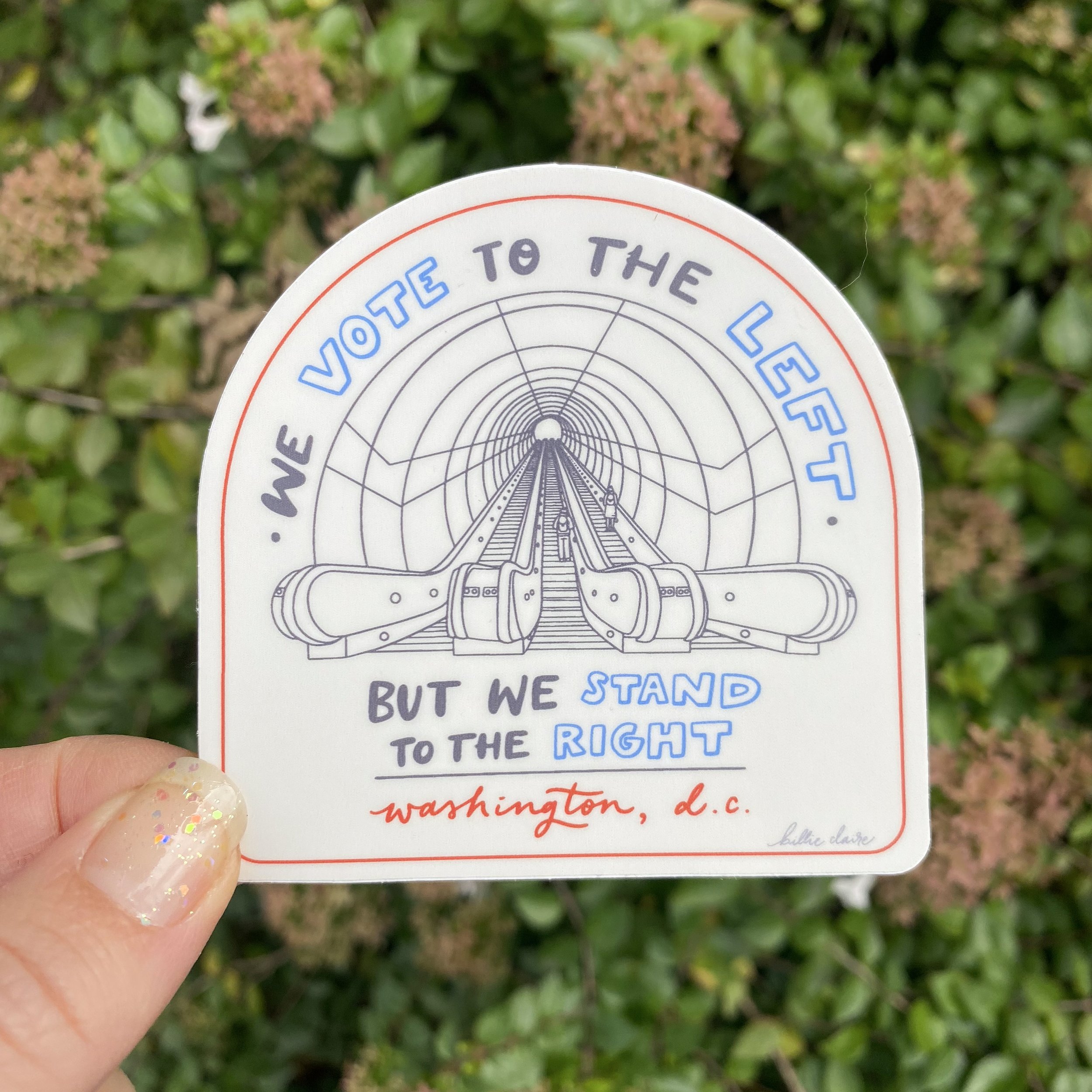 ST-ESC | DC Escalator Etiquette Sticker