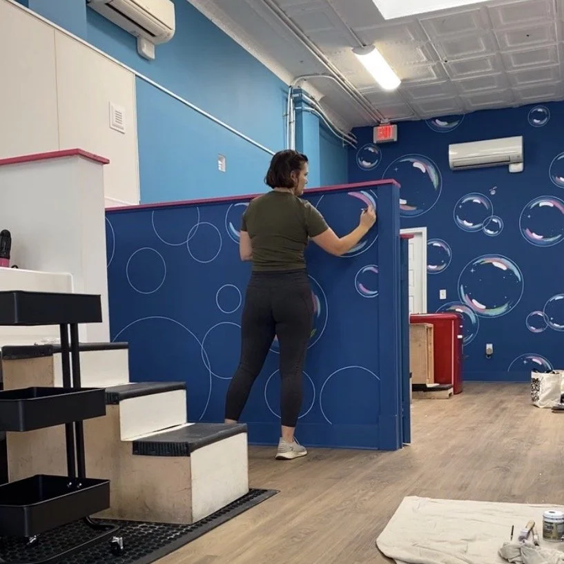 Painting in bubble colors. Sept 2026