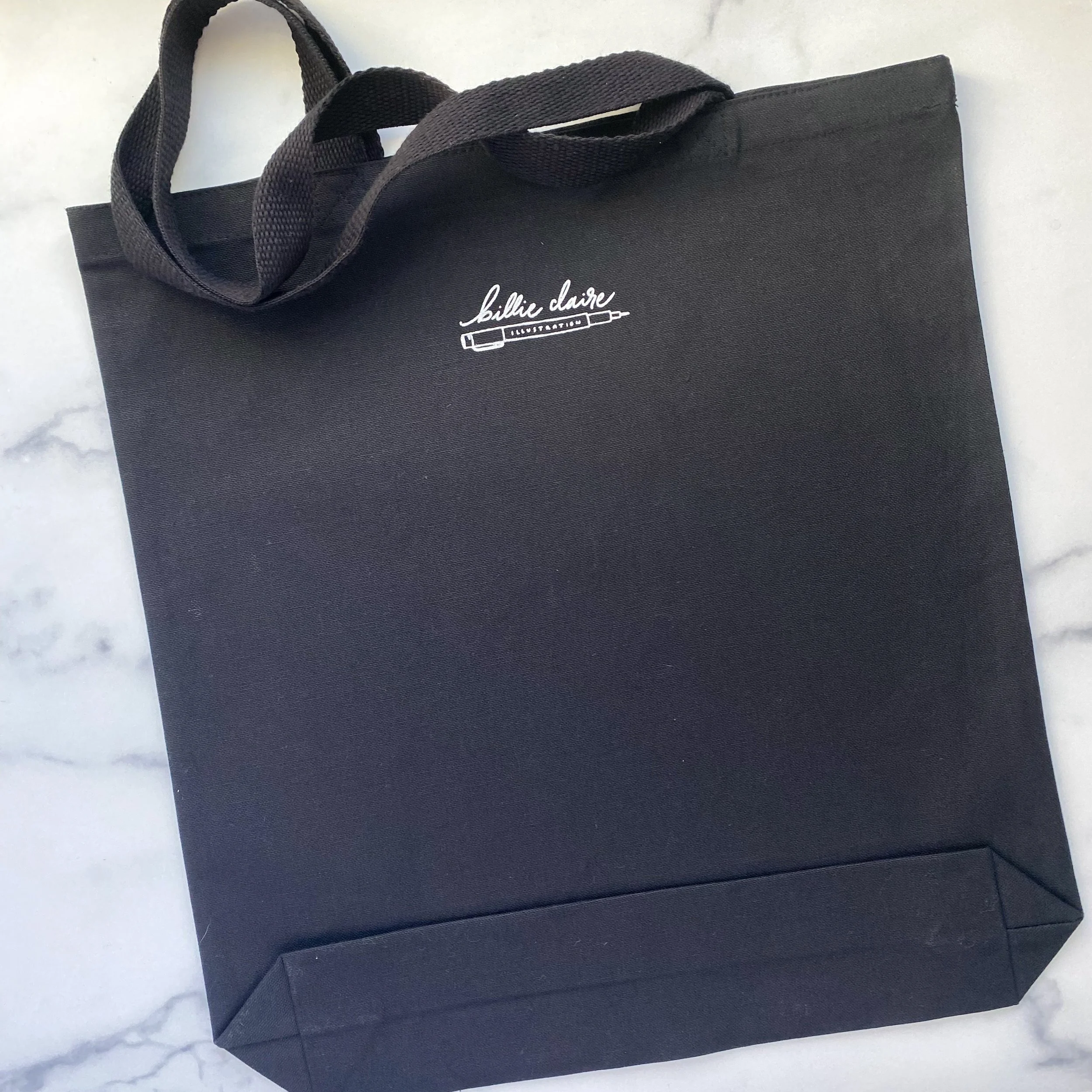 Black Book Bag Tote BACK 2 - Billie Claire.jpg (Copy) (Copy)