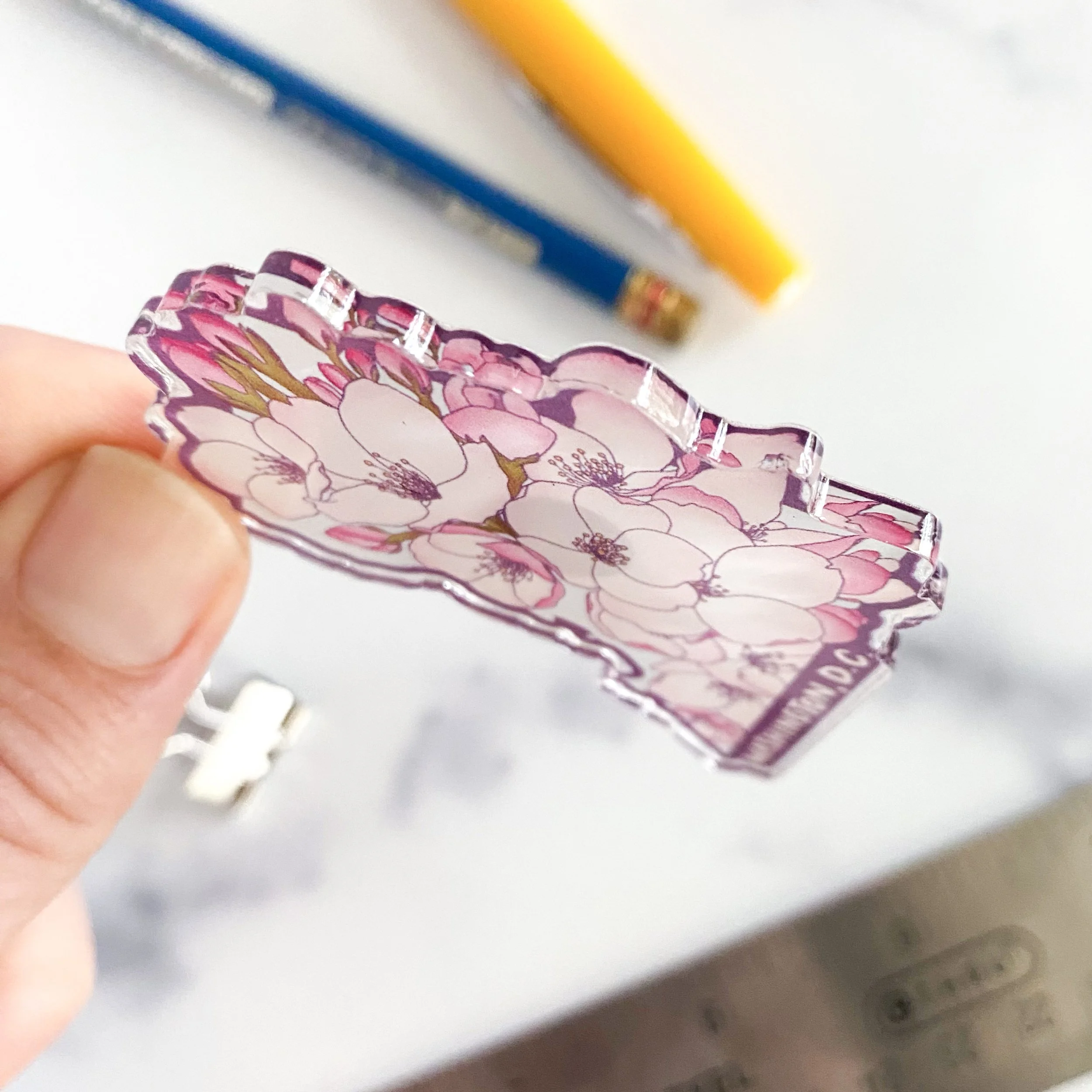 DC Outline Cherry Blossoms Acrylic Magnet 3 - Billie Claire.jpg