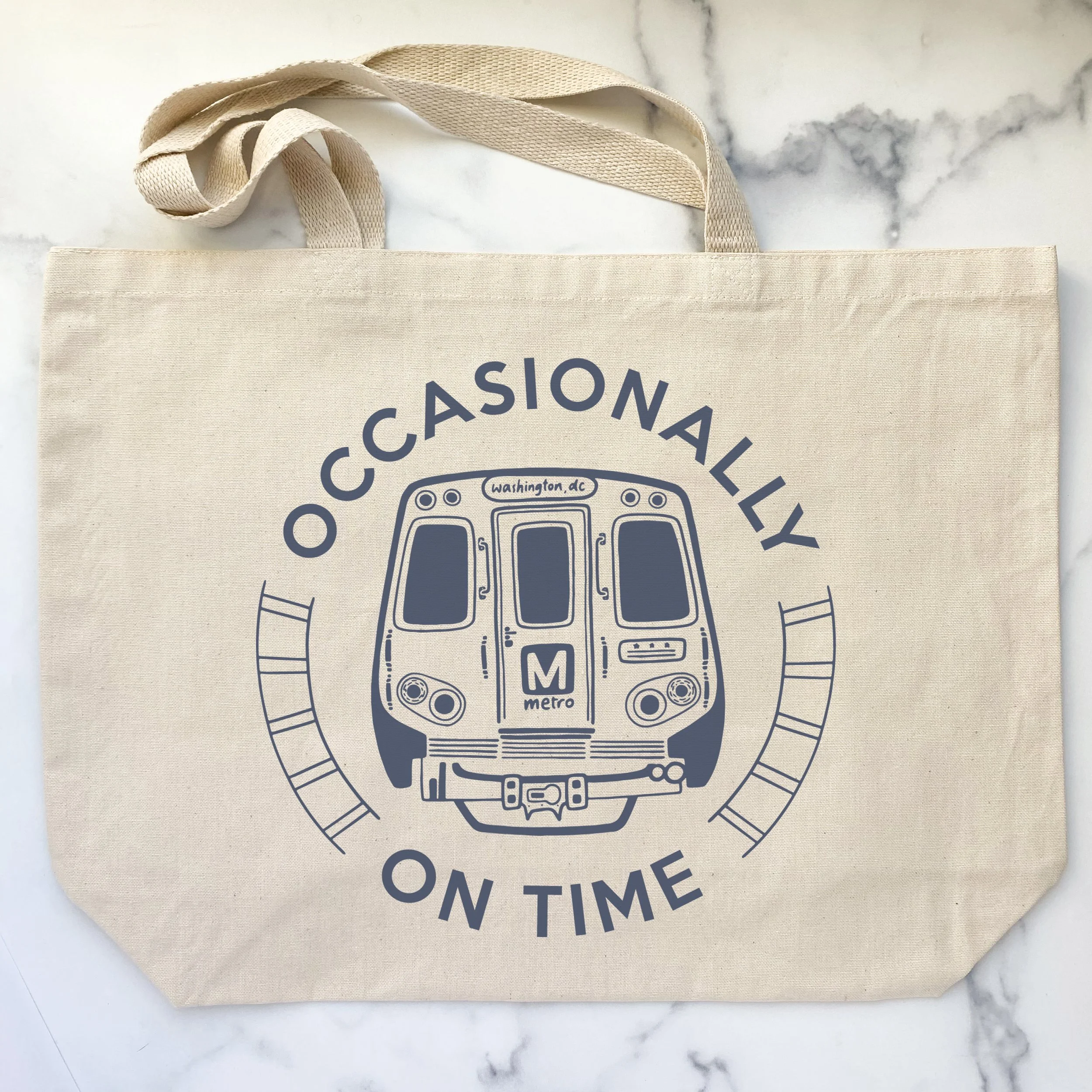 TB-OCC | DC Metro Occasionally On Time Tote Bag