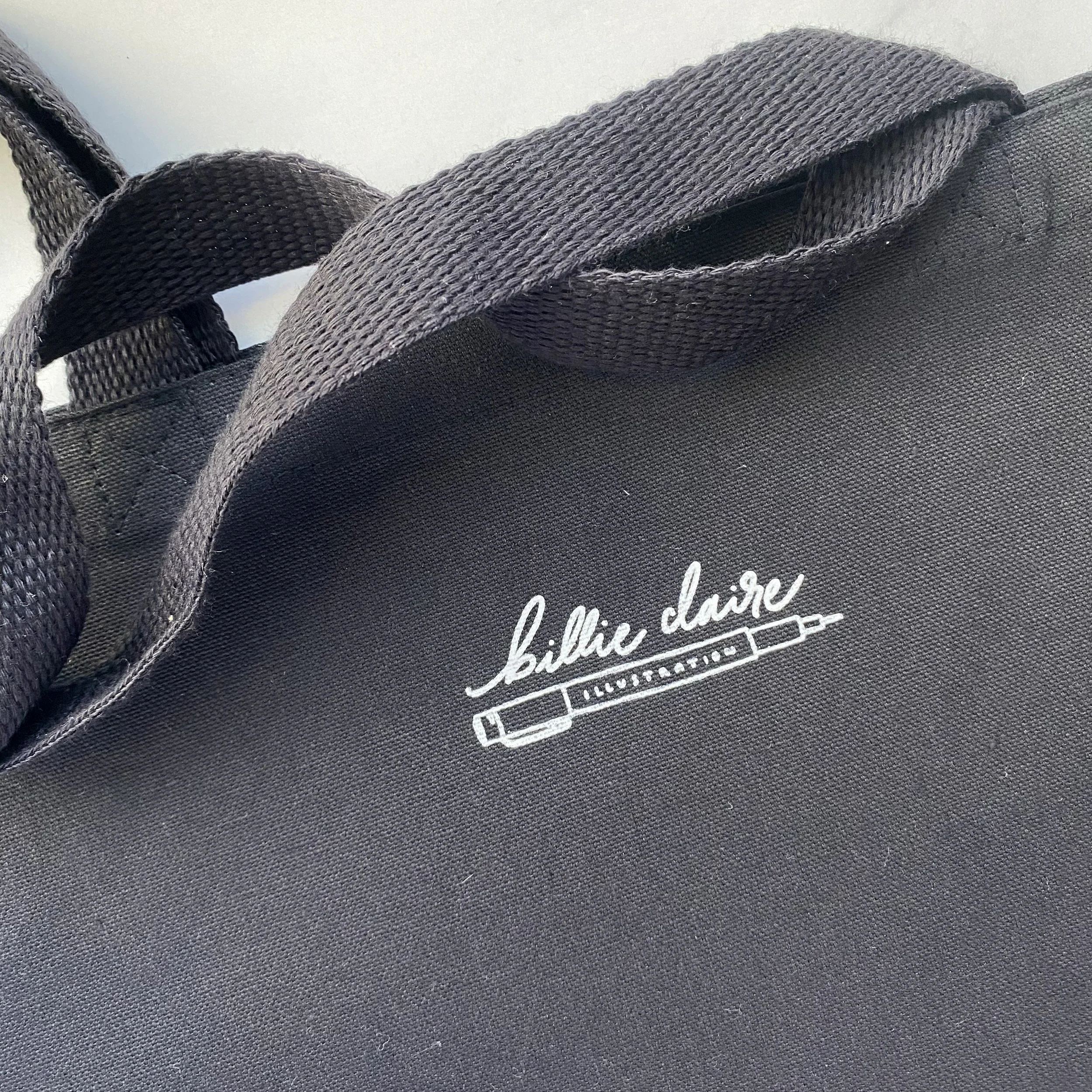 Black Book Bag Tote BACK 3 - Billie Claire.jpg (Copy) (Copy)