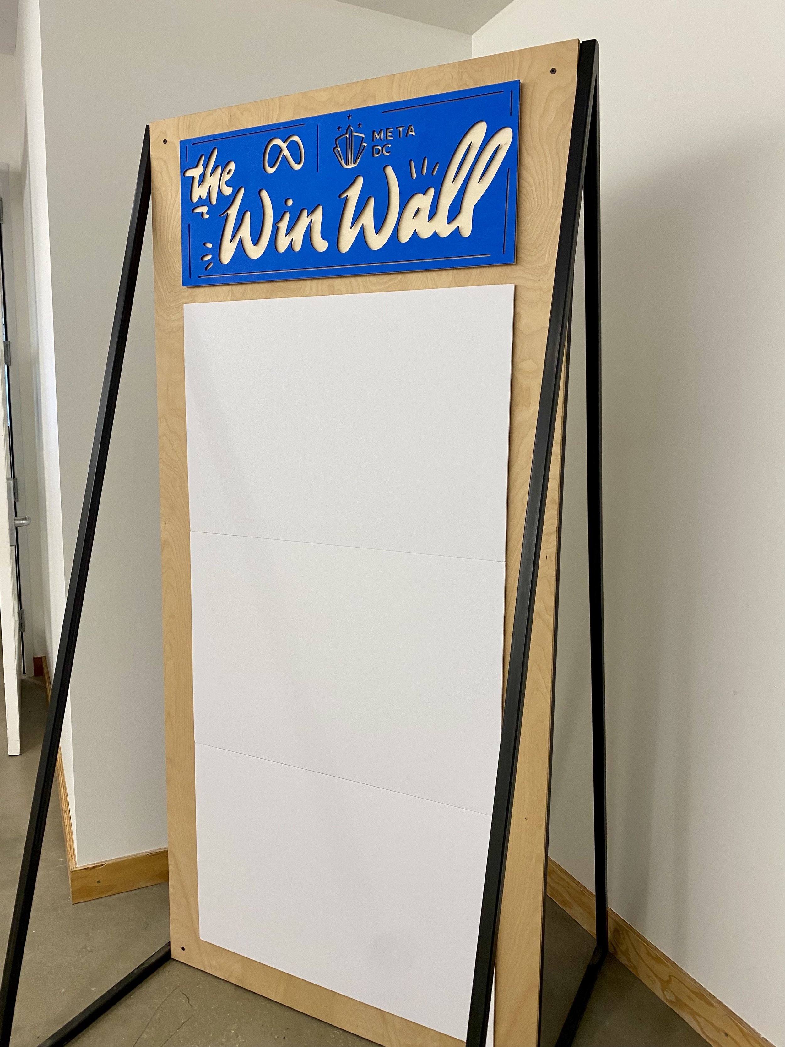 Custom signage and install for the Meta / Facebook DC offices