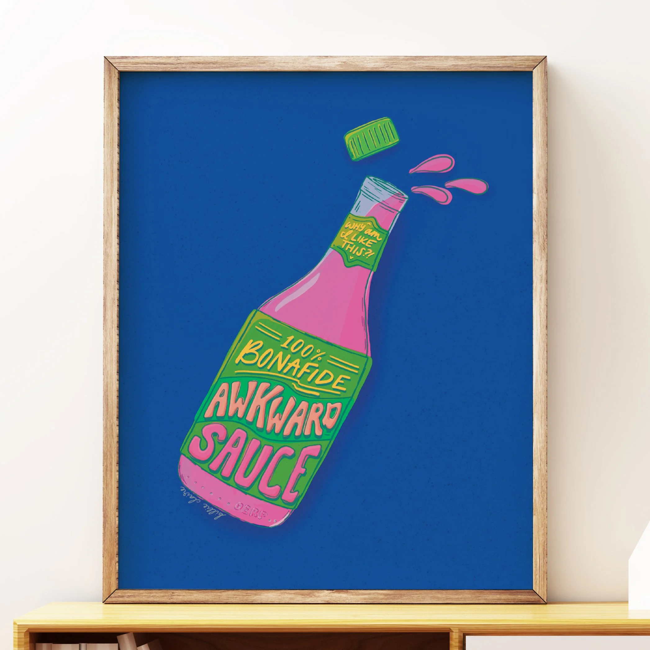 Awkward Sauce Art Print - Billie Claire.jpg