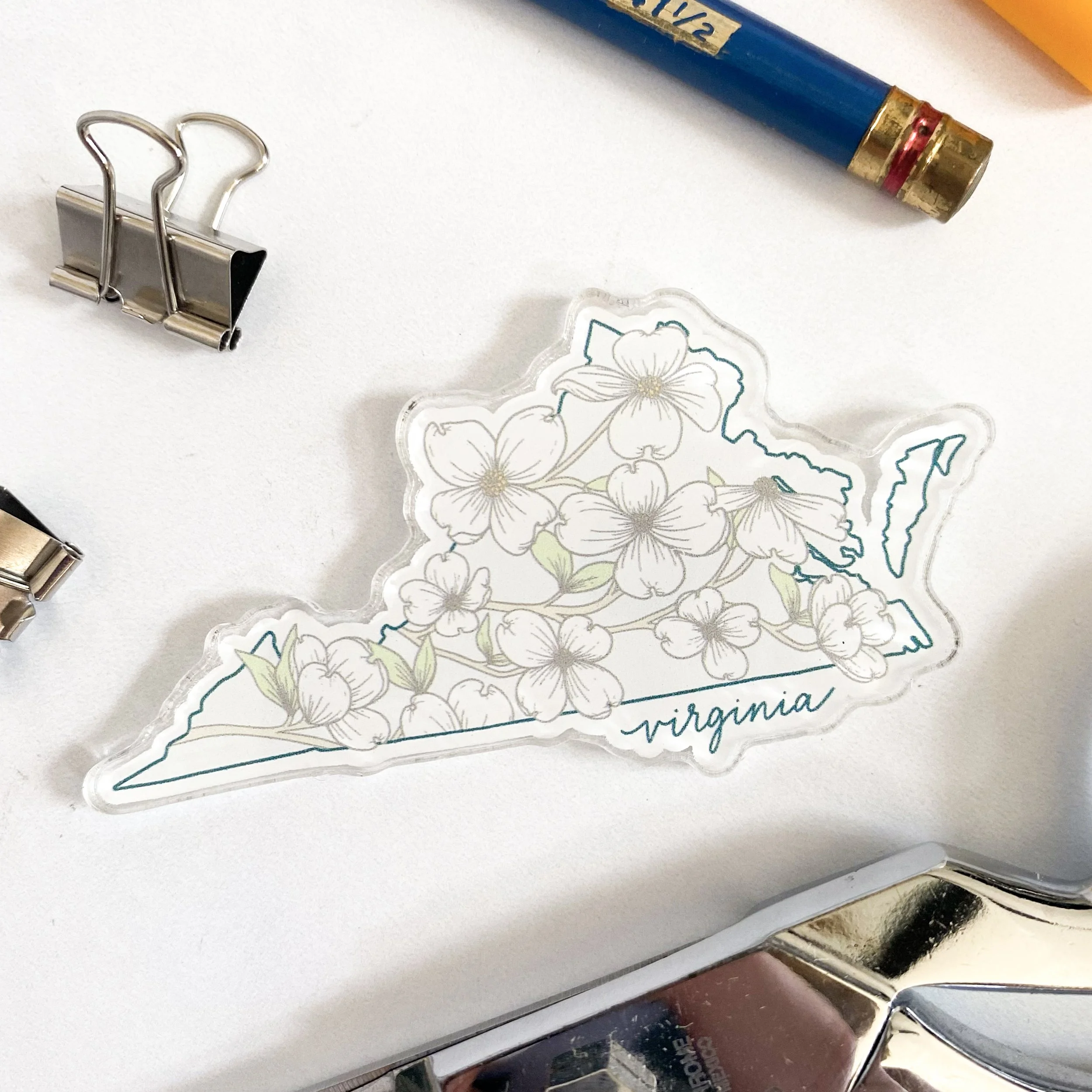 Virginia Dogwoods Acrylic Magnet 2 - Billie Claire.jpg