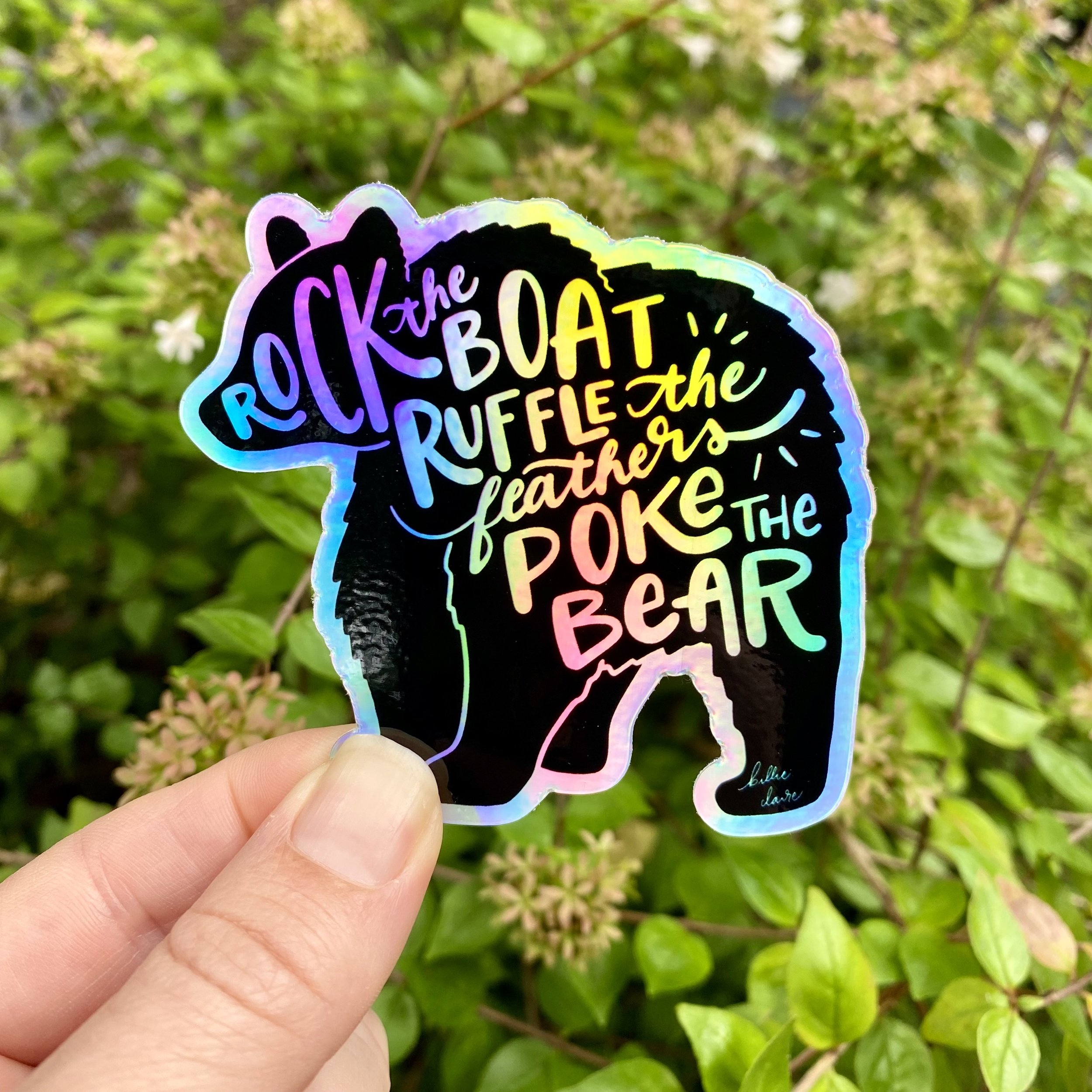 Sticker - Poke the Bear Holographic