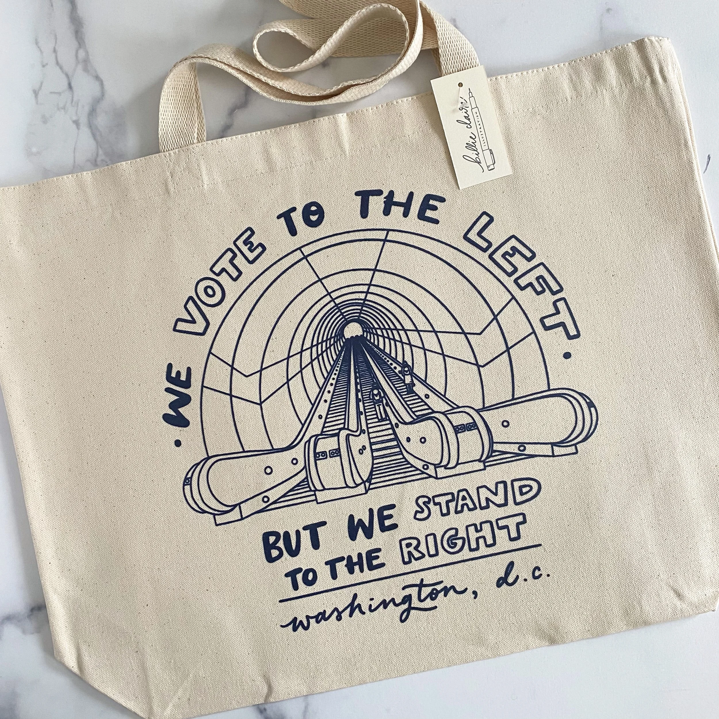 Tote Bag - DC Escalator Etiquette