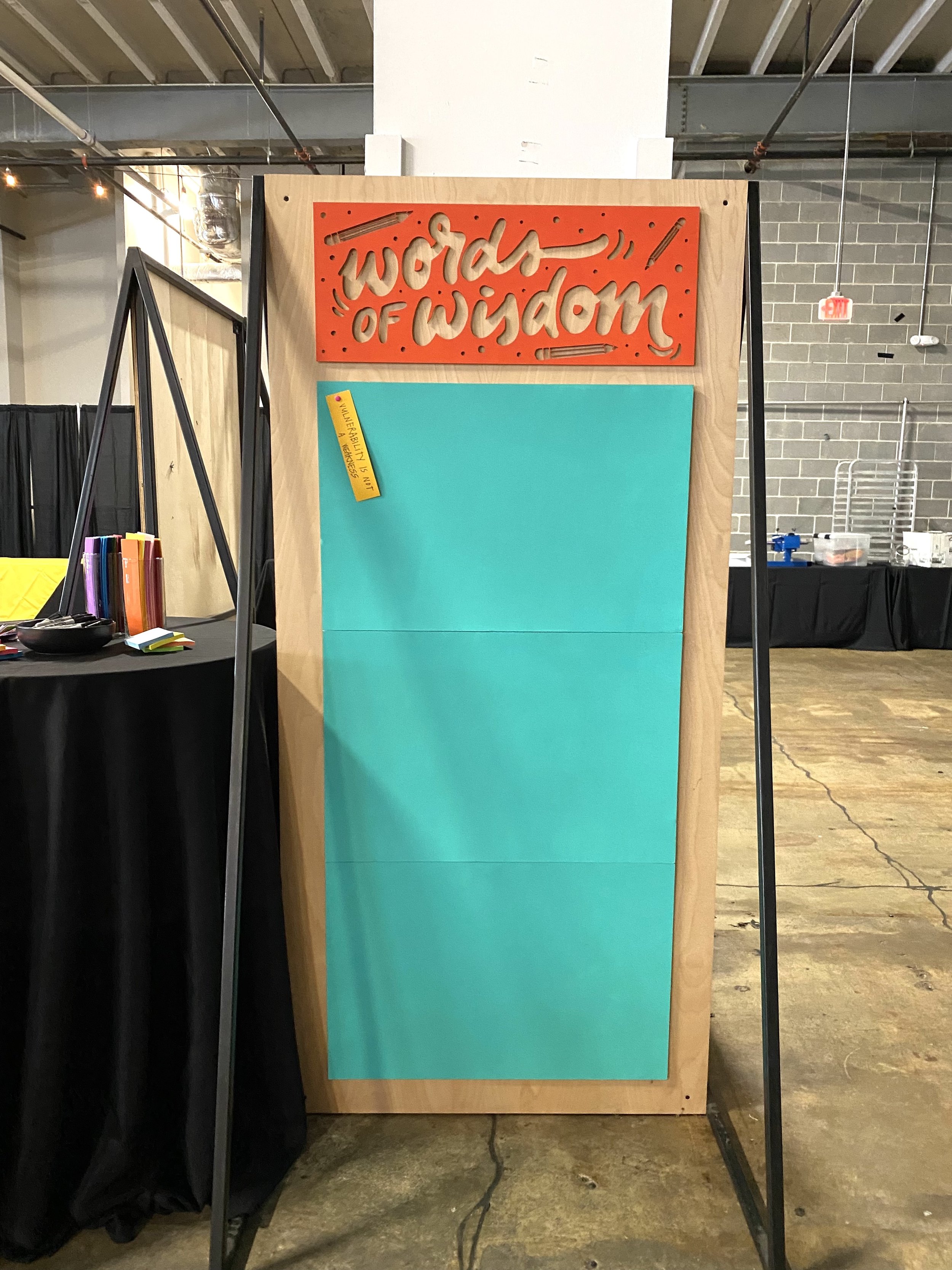 Custom activation boards for the DC Makers Summit '25