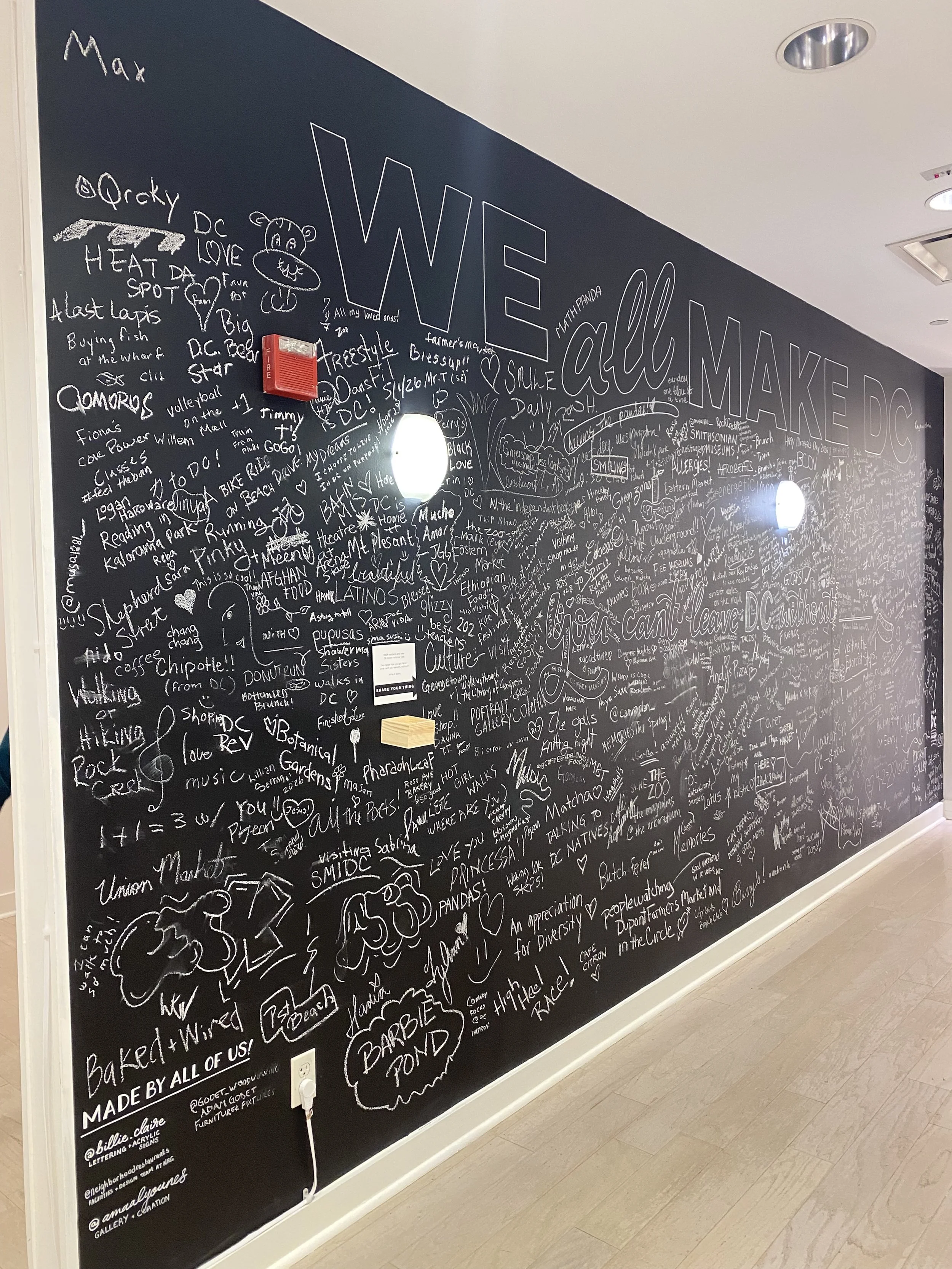 - which was a huge hit! This is after just one month of being open. The prompt can be changed every quarter to refresh the space.