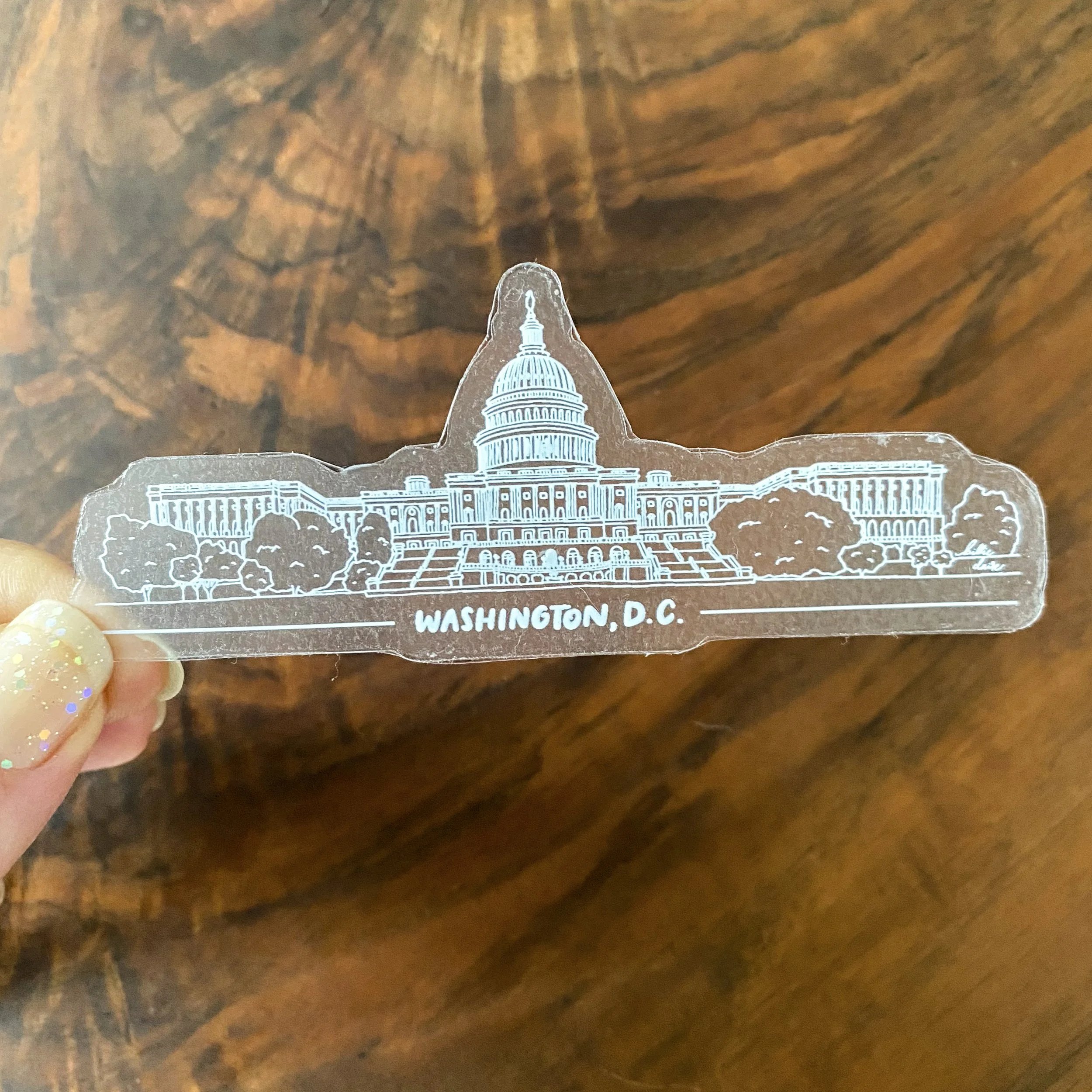 DC Capitol White on Clear Sticker 2 - Billie Claire.jpg