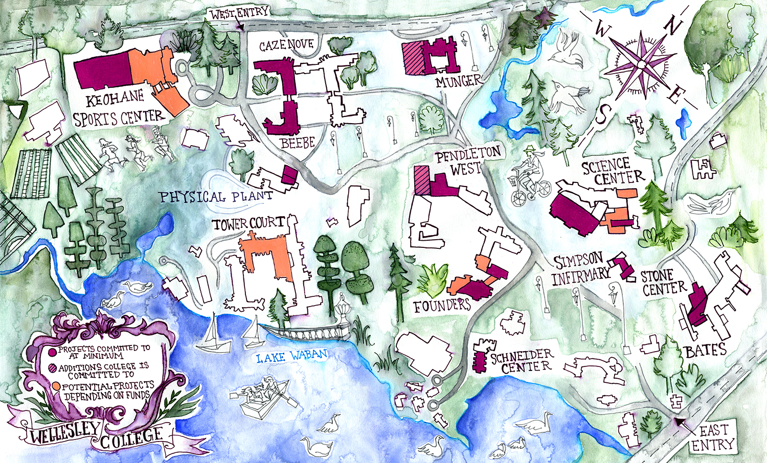 WELLESLEY COLLEGE MAP