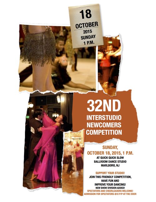 32nd Interstudio Newcomers Dance Competition Flyer 