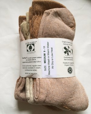 Organic Threads Colorgrown Organic Cotton /"No Shows/" Socks NEW Made in USA