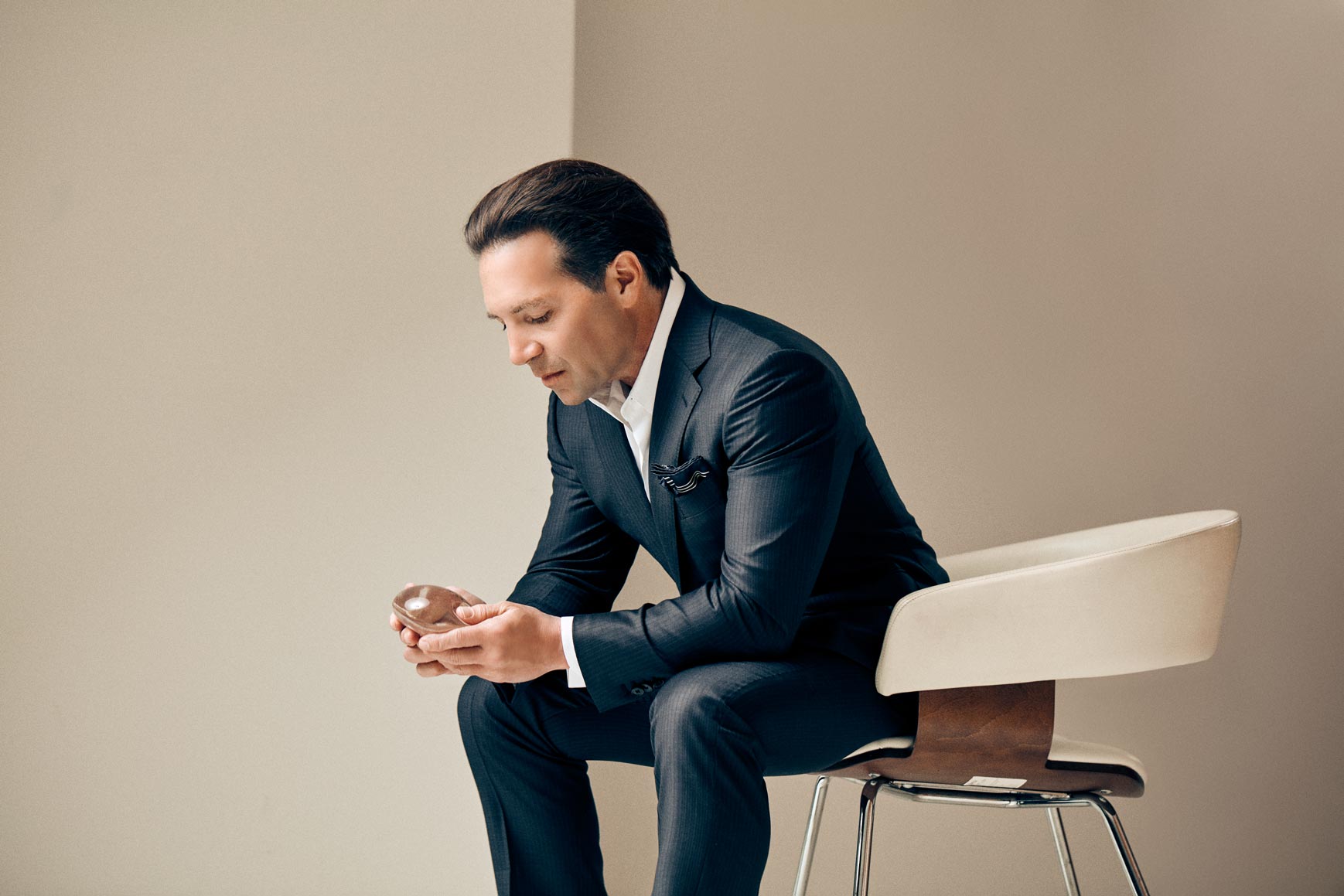 Plastic Surgeon, Dr. Michael Ciaravino at his office in Houston, TX