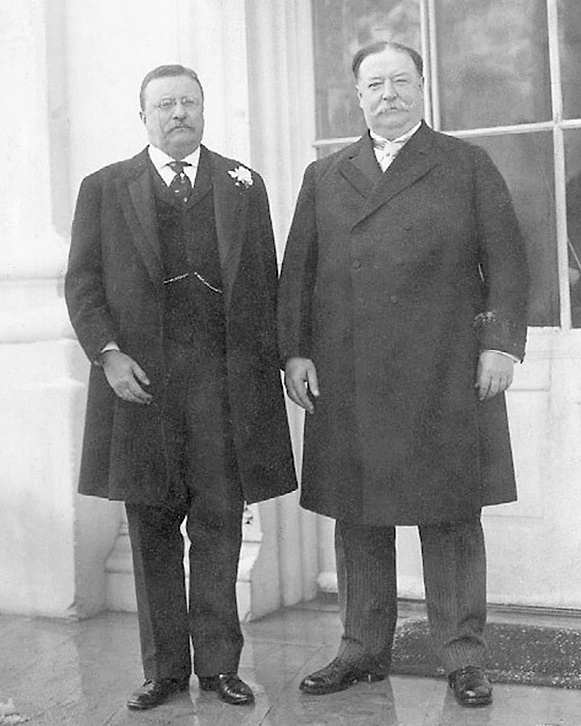 Roosevelt and Taft at the White House