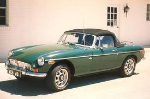The MG in Racing Green