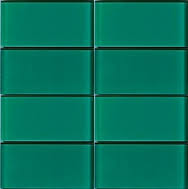 Green Blue Glass - Subway Tile