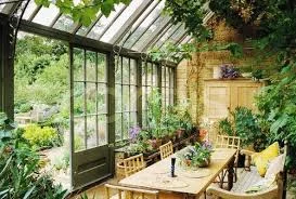 Inspiration for the dining greenhouse, add chandeliers, lanterns and candelabras to add to that mood, divine. 