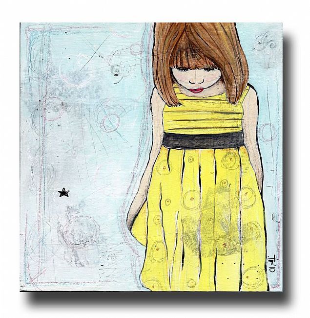Girl in the YELLOW Dress by Tiffany Mathews Forgotten Room Studios