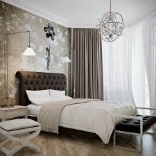 Contemporary Bedroom and layered linens. 