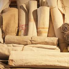 Layered Linen Textiles. 