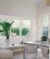 In a modern Kitchen dining area, clean lines and clean uncluttered vision - clarity. 