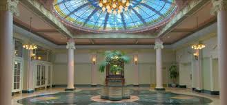 The famous dome at the entrance to the Crystal Ballroom - take the the tour and hear its famous party story. 