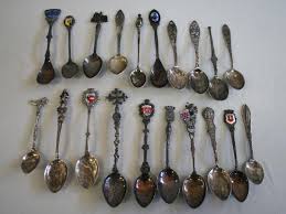 The spoon collection.....the spoons that have coloured embellishments, flags are fantastic! I would hunt out Union Jack flags in the antique/flea markets! 