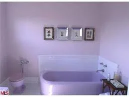 Lavender toilet & tub