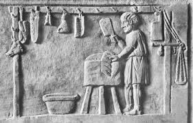 Symbols of the Butcher, knife and clever. 
