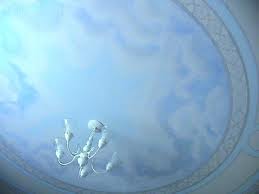Sky Ceiling + Chandelier = Stunning