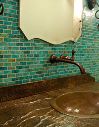 Turquoise Mosaic tile
