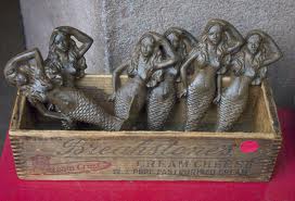 Vintage market finds.......mermaids hooks! 