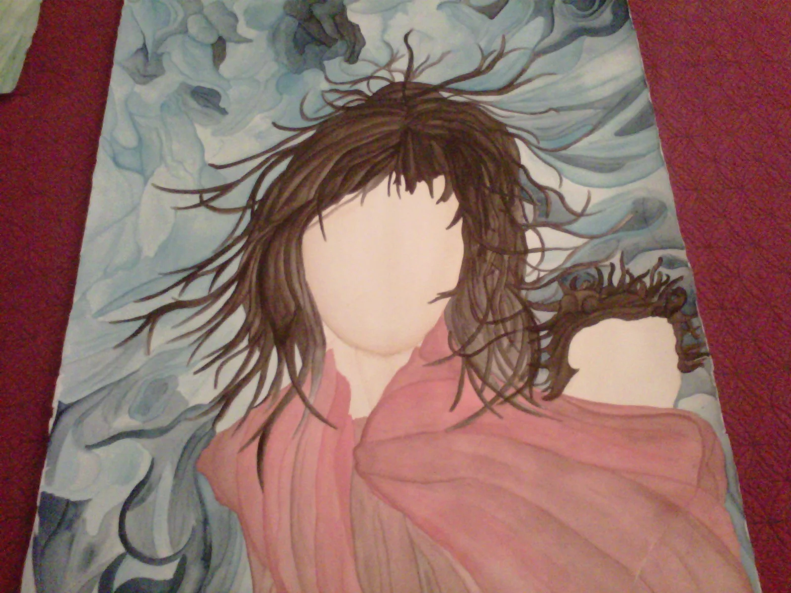 One of my water colours........showing movement and vibrant colour.