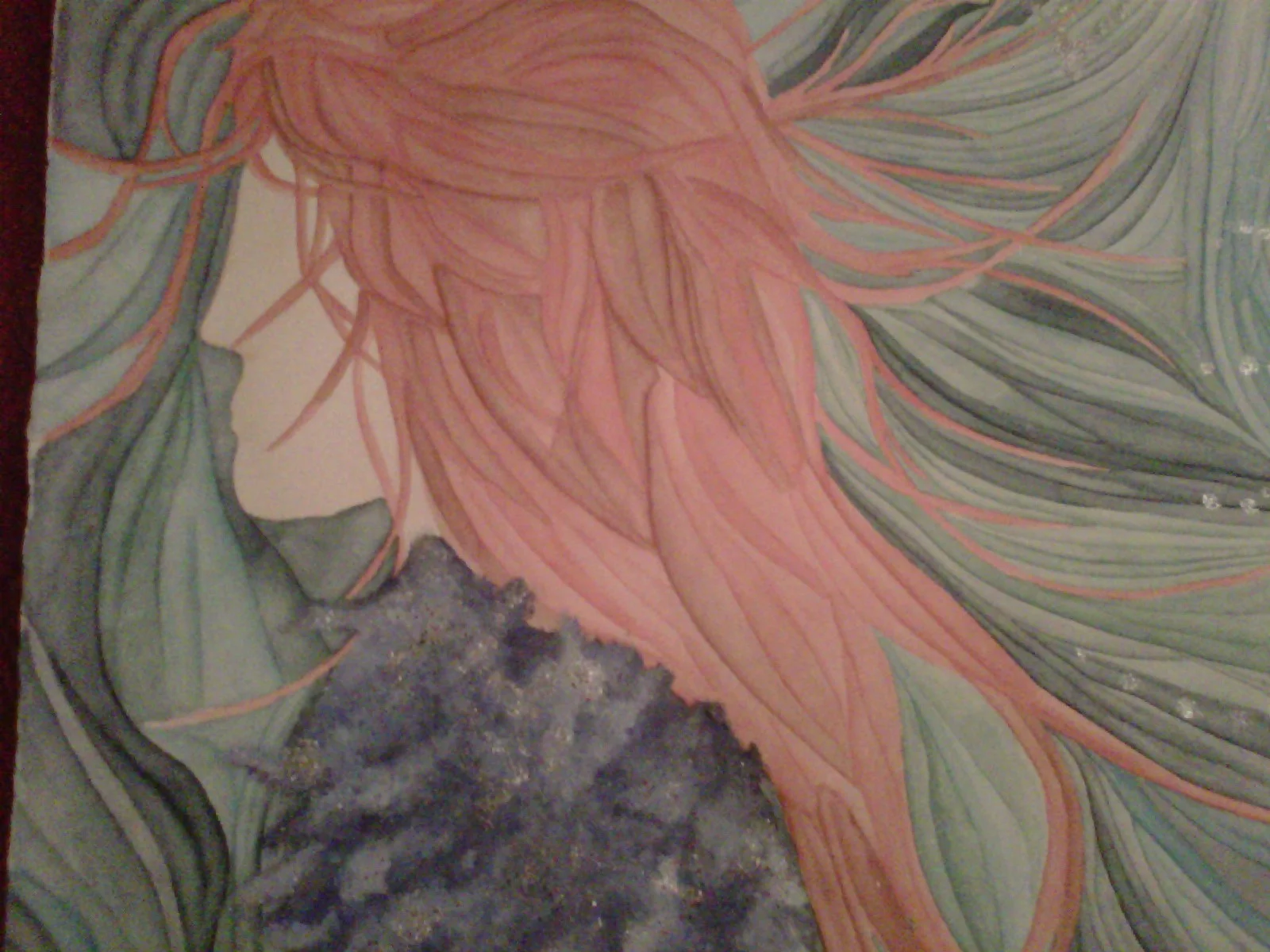 The lady and the night sky. 