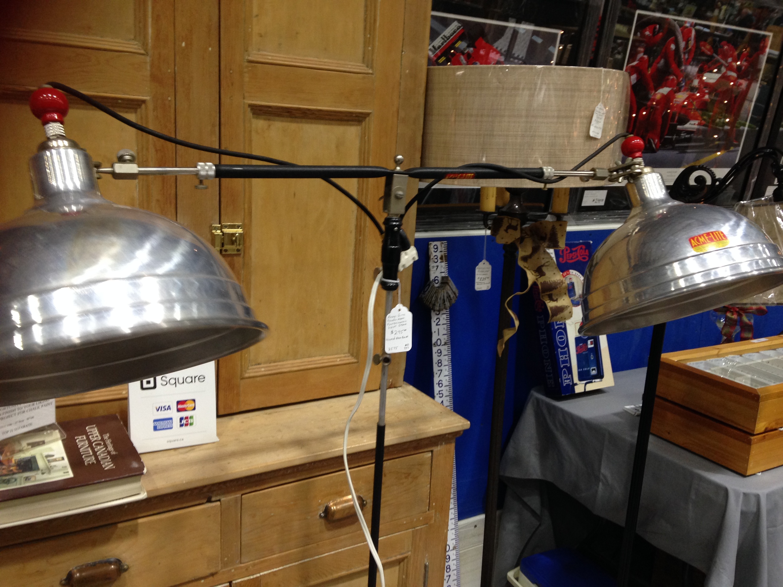 Vintage Photography Lamps, industrial. 