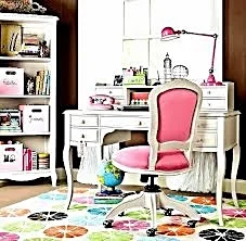 An electic Pink home workspace. 