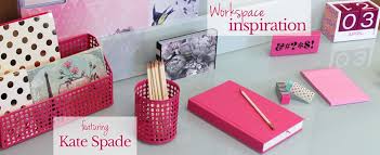 Pink Desk elements by Kate Spade can be found online at Urban Girl 