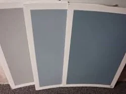 Colour Samples on painted White poster board. 