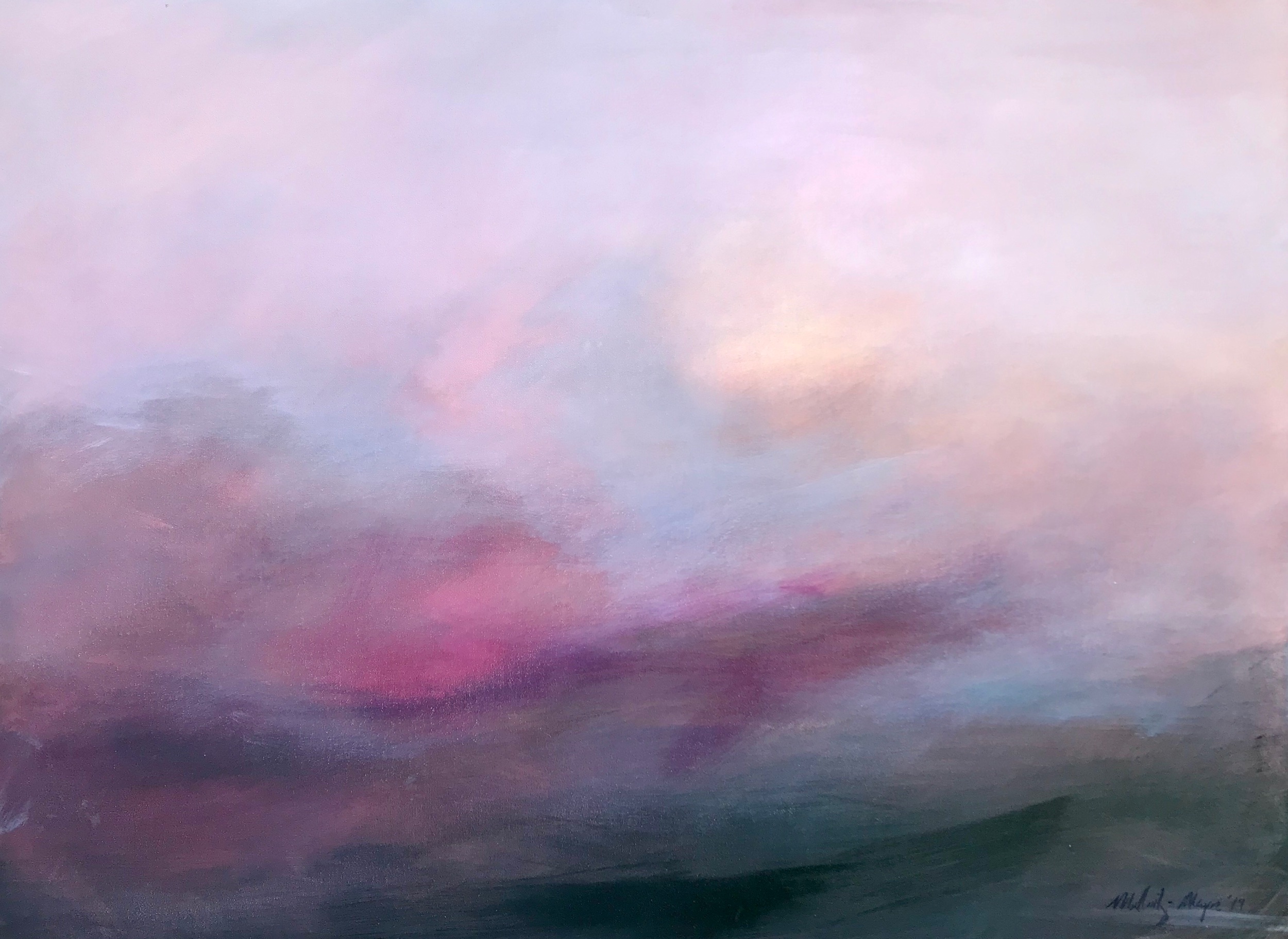 Winter’s Retreat, 30”x40”, acrylic on canvas