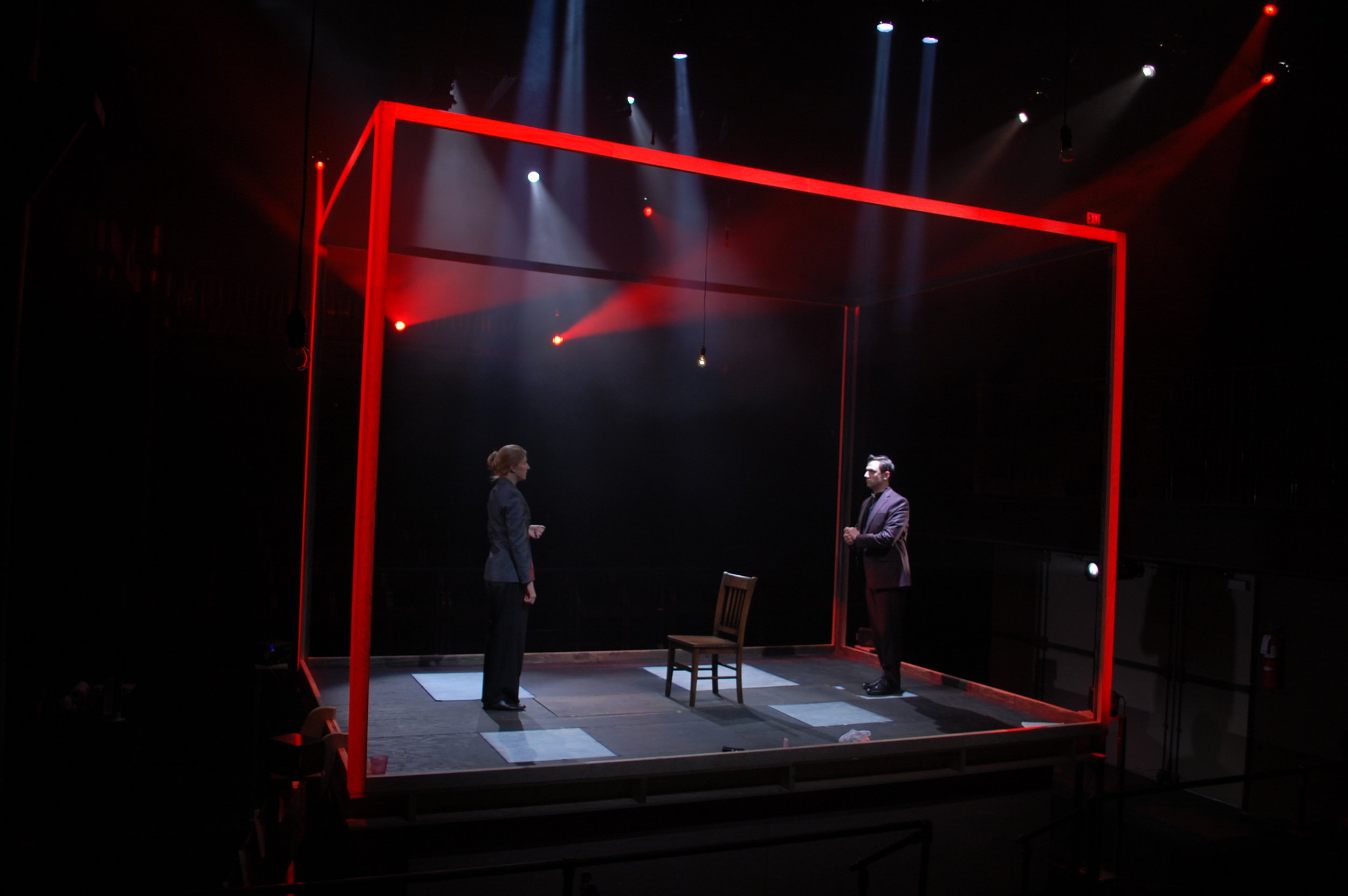 A Doll's House by Henrik Ibsen, Soulpepper Theatre Director: Daniel Brooks, Set design: Lorenzo Savoini, Lighting Design: Kevin Lamotte, Sound Design: Richard Feren, Actors: Katherine Gauthier, Christopher Morris