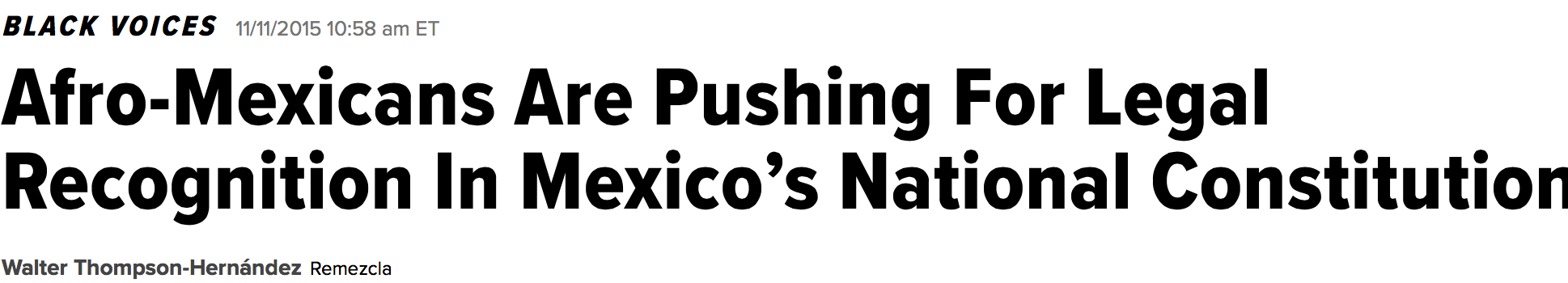My story for the Huffington Post