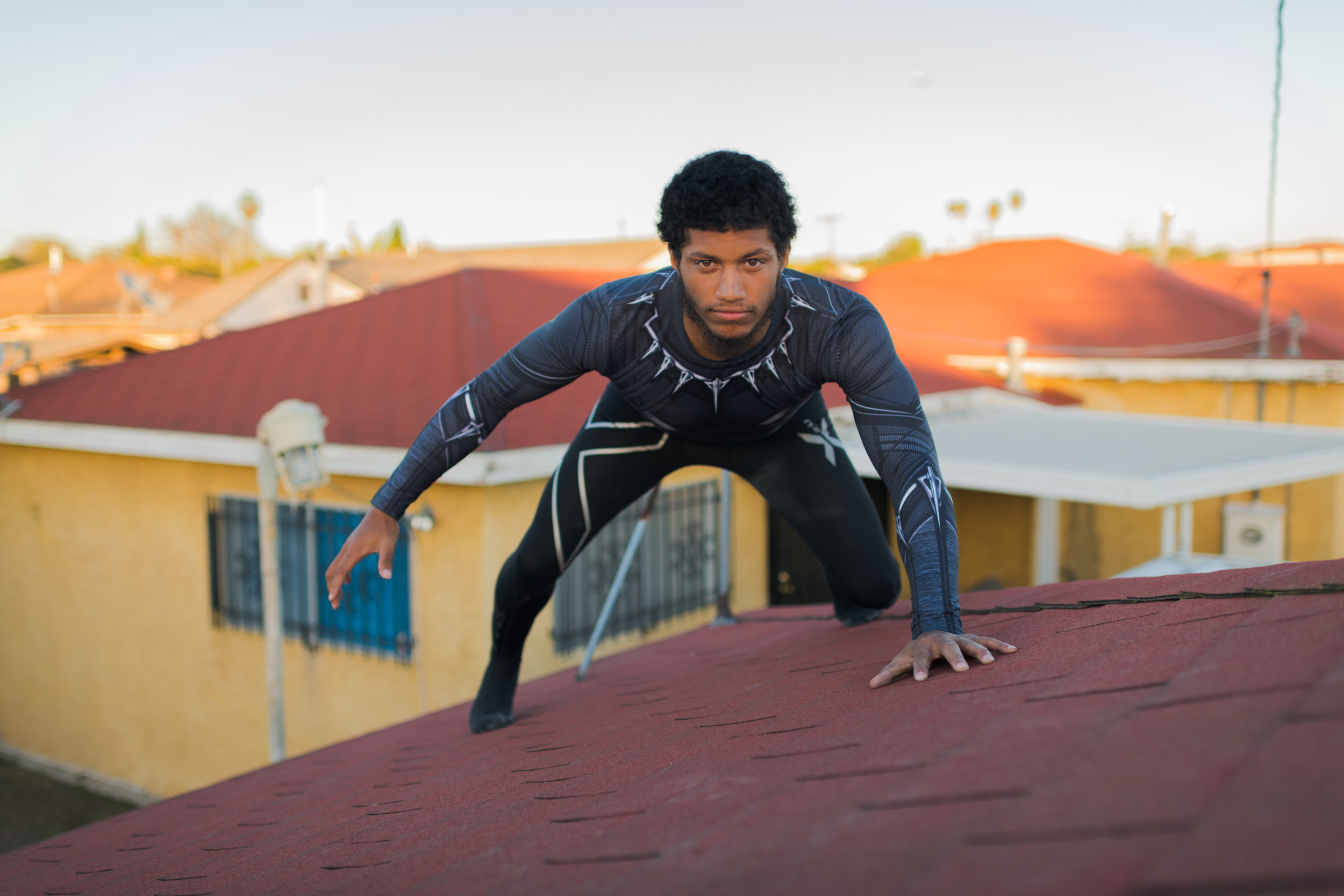 Noah Trotter, 21, a Black Panther enthusiast