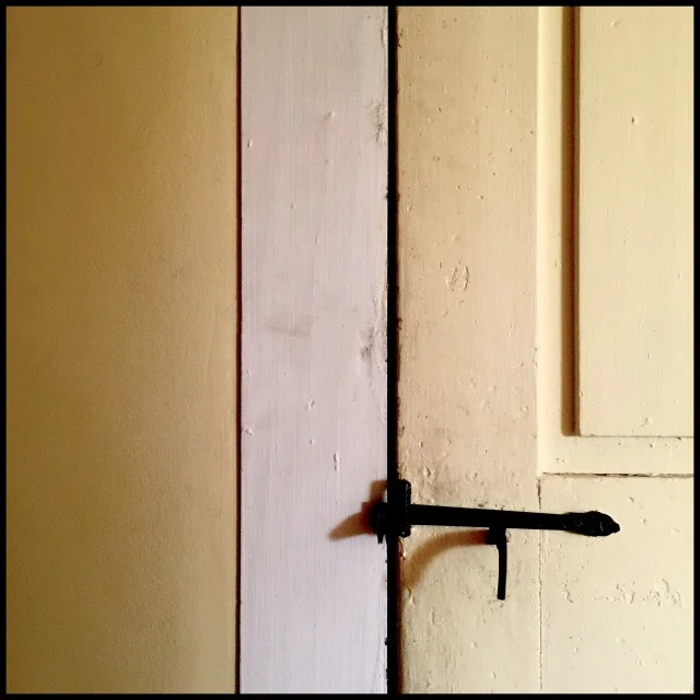 Wall, door frame, door latch, door