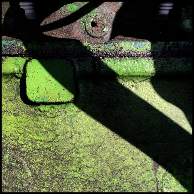 Texture and shadow on tractor detail